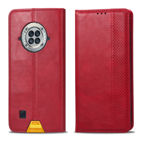 For Doogee S96 Pro Magnetic Buckle Retro Texture Leather Phone Case(Red)