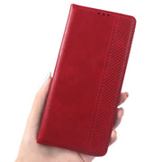 For Doogee S96 Pro Magnetic Buckle Retro Texture Leather Phone Case(Red)