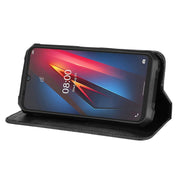 For Ulefone Armor 8 Magnetic Buckle Retro Texture Leather Phone Case(Black)