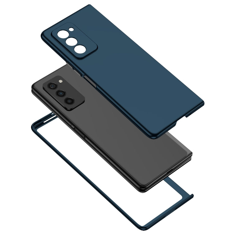 For Samsung Galaxy Z Fold2 5G Armor Foldable Phone Case(Dark Blue)