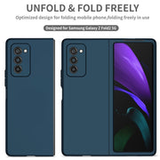 For Samsung Galaxy Z Fold2 5G Armor Foldable Phone Case(Dark Blue)