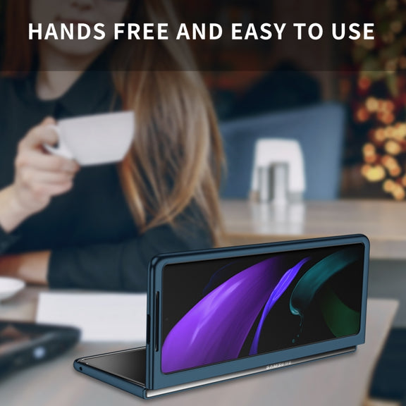 For Samsung Galaxy Z Fold2 5G Armor Foldable Phone Case(Dark Blue)