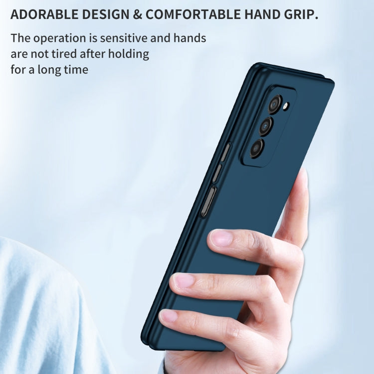 For Samsung Galaxy Z Fold2 5G Armor Foldable Phone Case(Dark Blue)