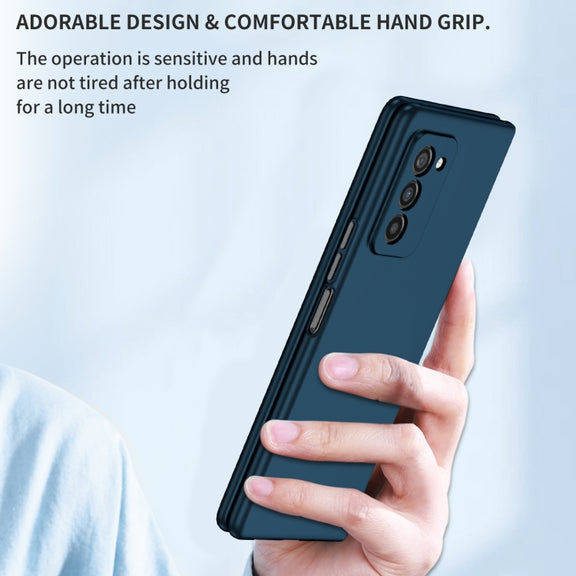 For Samsung Galaxy Z Fold2 5G Armor Foldable Phone Case(Dark Blue)