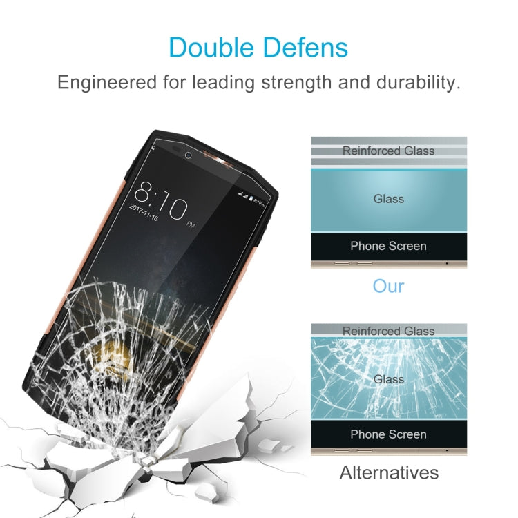 50 PCS 0.26mm 9H 2.5D Tempered Glass Film For Blackview BV9000