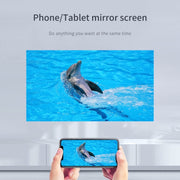 Q96 E300 Intelligent Portable HD 4K Projector, AU Plug, Specification: Phone Screen Version(White)