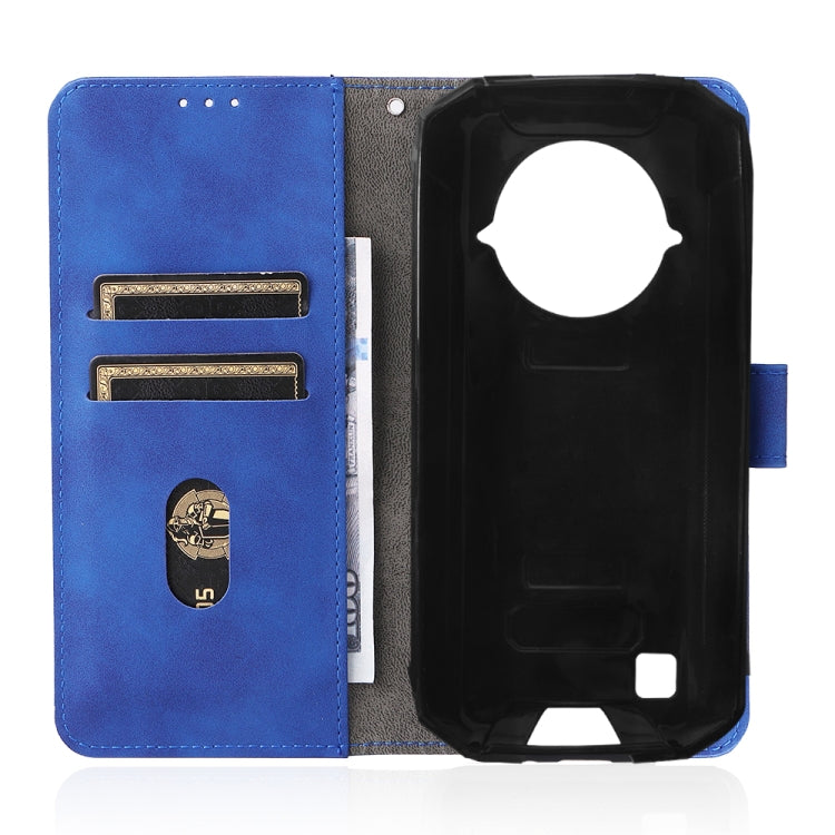 For DOOGEE S96 Pro Skin Feel Magnetic Buckle Calf Texture PU Phone Case(Blue)
