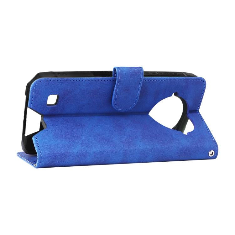 For DOOGEE S96 Pro Skin Feel Magnetic Buckle Calf Texture PU Phone Case(Blue)