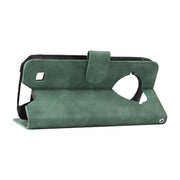 For DOOGEE S96 Pro Skin Feel Magnetic Buckle Calf Texture PU Phone Case(Green)