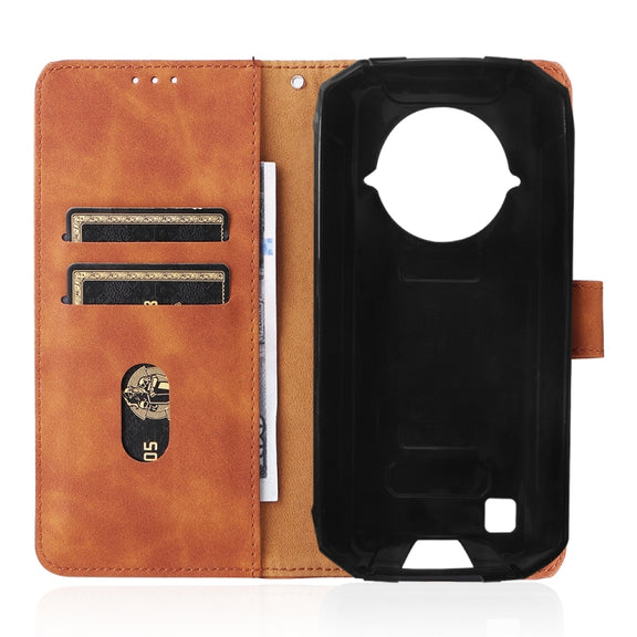 For DOOGEE S96 Pro Skin Feel Magnetic Buckle Calf Texture PU Phone Case(Brown)