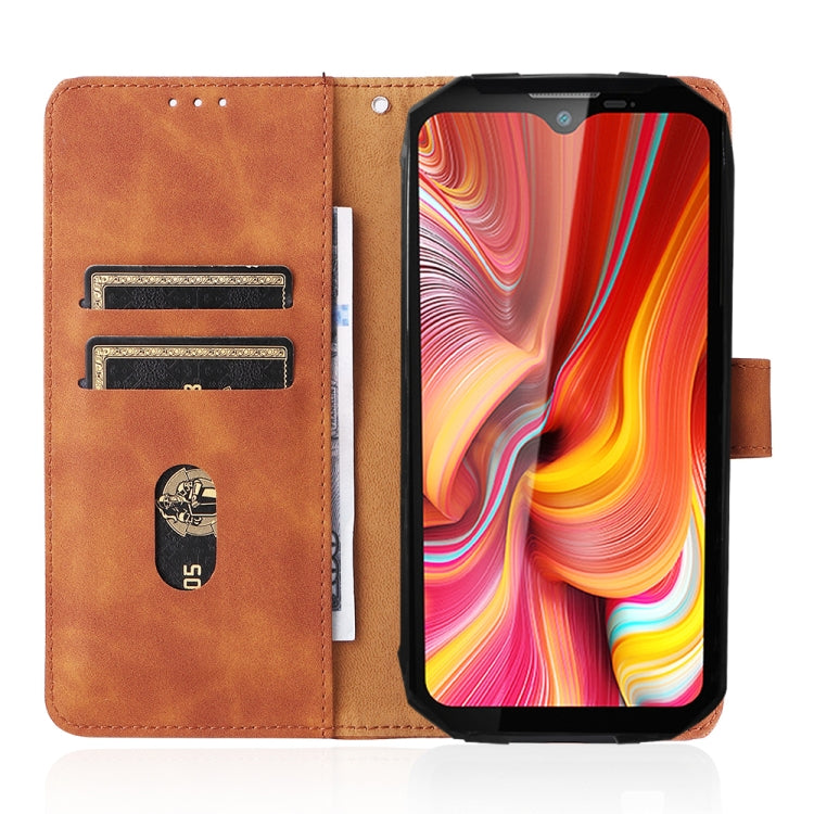For DOOGEE S96 Pro Skin Feel Magnetic Buckle Calf Texture PU Phone Case(Brown)