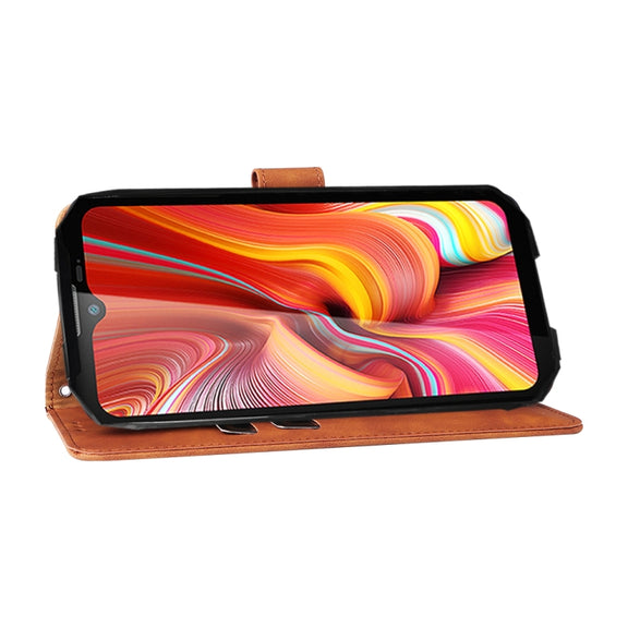 For DOOGEE S96 Pro Skin Feel Magnetic Buckle Calf Texture PU Phone Case(Brown)