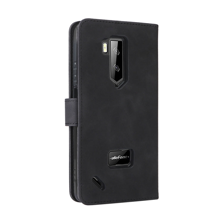 For Ulefone Armor X9 Skin Feel Magnetic Buckle Calf Texture PU Phone Case(Black)