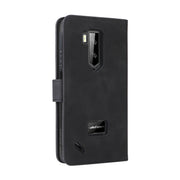 For Ulefone Armor X9 Skin Feel Magnetic Buckle Calf Texture PU Phone Case(Black)