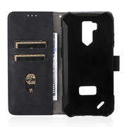For Ulefone Armor X9 Skin Feel Magnetic Buckle Calf Texture PU Phone Case(Black)