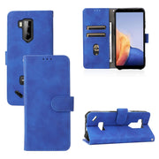 For Ulefone Armor X9 Skin Feel Magnetic Buckle Calf Texture PU Phone Case(Blue)