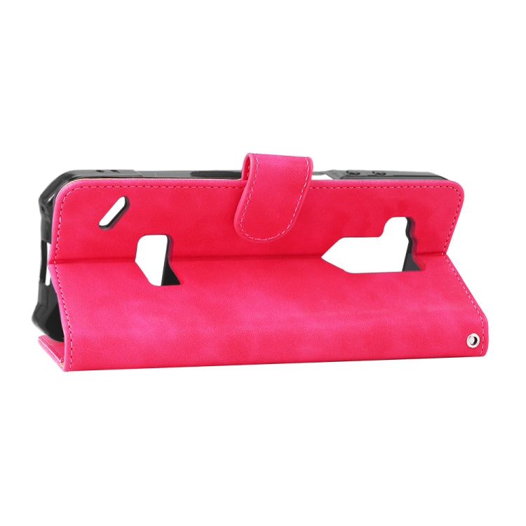 For Ulefone Armor X9 Skin Feel Magnetic Buckle Calf Texture PU Phone Case(Rose Red)