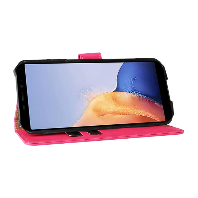 For Ulefone Armor X9 Skin Feel Magnetic Buckle Calf Texture PU Phone Case(Rose Red)