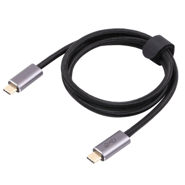20Gbps USB 3.2 USB-C / Type-C Male to USB-C / Type-C Male Braided Data Cable, Cable Length:2m(Black)