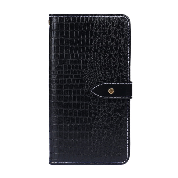 For TCL 20B idewei Crocodile Texture Horizontal Flip Leather Phone Case(Black)