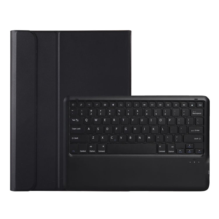 A800B Split Bluetooth Keyboard Leather Case with Holder & Pen Slot For Samsung Galaxy Tab S8+ X800(Black)