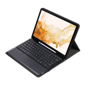 A800B Split Bluetooth Keyboard Leather Case with Holder & Pen Slot For Samsung Galaxy Tab S8+ X800(Black)