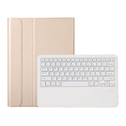 A800B Split Bluetooth Keyboard Leather Case with Holder & Pen Slot For Samsung Galaxy Tab S8+ X800(Gold)