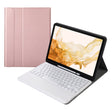 A800B Split Bluetooth Keyboard Leather Case with Holder & Pen Slot For Samsung Galaxy Tab S8+ X800(Rose Gold) - Samsung Keyboard by PMC TechLife | Online Shopping South Africa | PMC TechLife