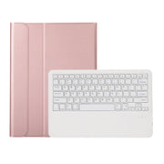 A800B Split Bluetooth Keyboard Leather Case with Holder & Pen Slot For Samsung Galaxy Tab S8+ X800(Rose Gold)