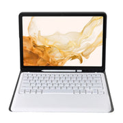 A800B Split Bluetooth Keyboard Leather Case with Holder & Pen Slot For Samsung Galaxy Tab S8+ X800(Rose Gold)