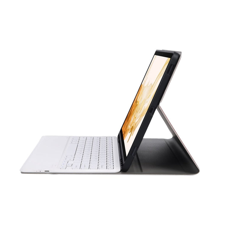 A800B Split Bluetooth Keyboard Leather Case with Holder & Pen Slot For Samsung Galaxy Tab S8+ X800(Rose Gold)