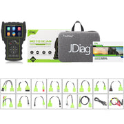 JDiag M100 PRO Intelligent Motorcycle Electronic Fuel Injection System Diagnostic Instrument, Fully Equipped Version(Black)