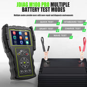 JDiag M100 PRO Intelligent Motorcycle Electronic Fuel Injection System Diagnostic Instrument, Fully Equipped Version(Black)