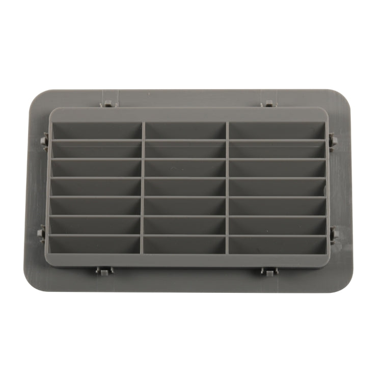 A6787 193x122mm Snap-on RV / Bus Oblique Louver Outlet Panel(Grey)