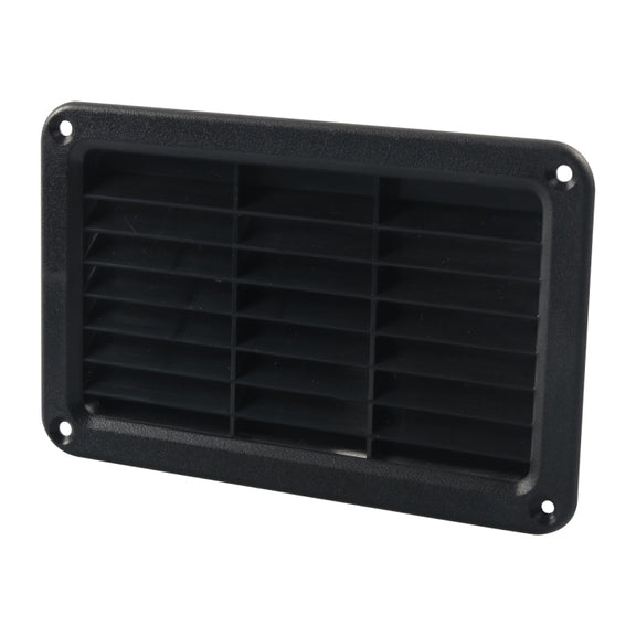 A6789 193x122mm RV / Bus Oblique Louver Outlet Panel with Screws(Black)