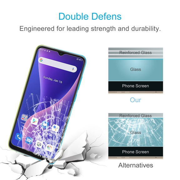 50 PCS 0.26mm 9H 2.5D Tempered Glass Film For Blackview OSCAL C60