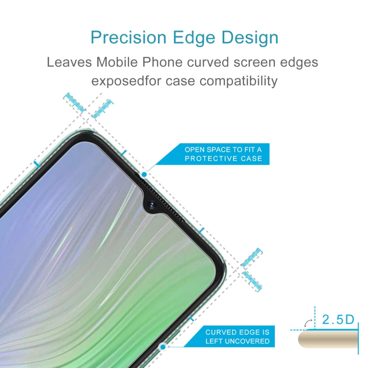 50 PCS 0.26mm 9H 2.5D Tempered Glass Film For Blackview A55 Pro