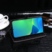 For Ulefone Note 13P idewei Crocodile Texture Horizontal Flip Phone Leather Phone Case(Black)