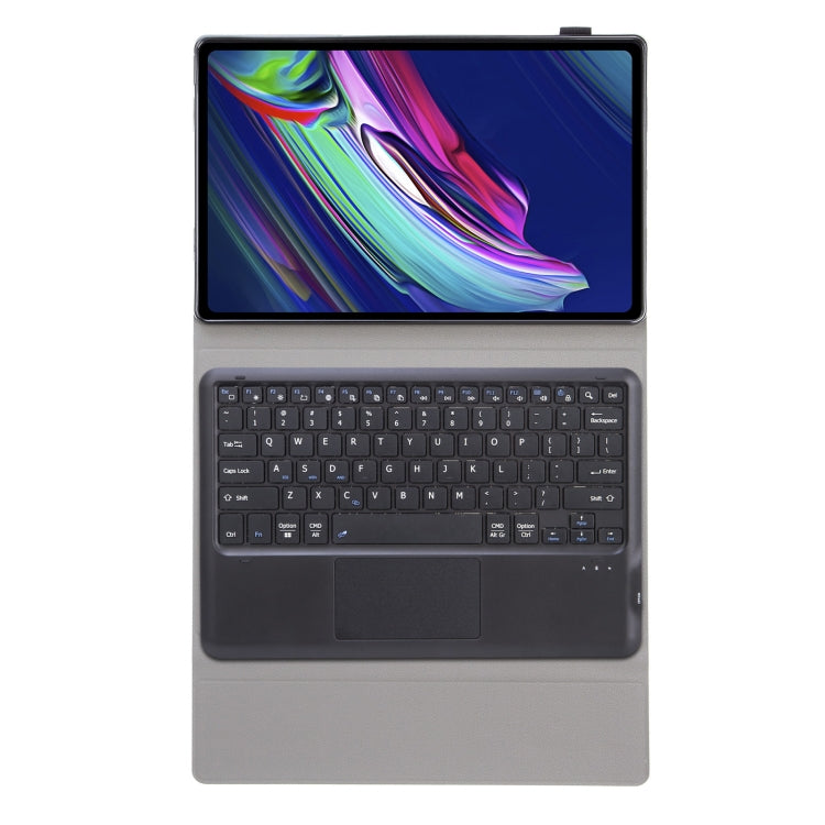 AM17-A TPU Detachable Bluetooth Keyboard Leather Case with Bracket & Touchpad For Lenovo Xiaoxin Pad Pro 12.6 inch TB-Q706F(Black)