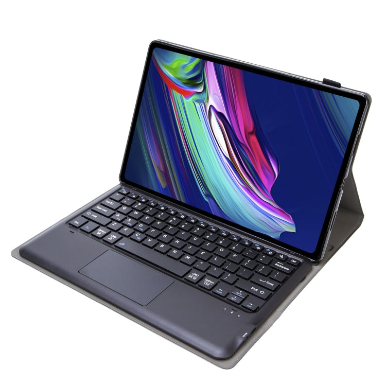 AM17-A TPU Detachable Bluetooth Keyboard Leather Case with Bracket & Touchpad For Lenovo Xiaoxin Pad Pro 12.6 inch TB-Q706F(Black)