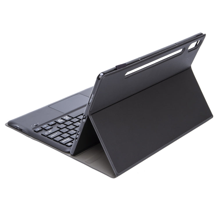 AM17-A TPU Detachable Bluetooth Keyboard Leather Case with Bracket & Touchpad For Lenovo Xiaoxin Pad Pro 12.6 inch TB-Q706F(Black)