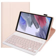 A220 Candy Color TPU Detachable Bluetooth Keyboard Leather Case with Bracket For Samsung Galaxy Tab A7 Lite 8.7 T220 / T225(Pink) - Samsung Keyboard by PMC TechLife | Online Shopping South Africa | PMC TechLife
