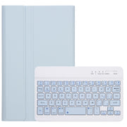 A220 Candy Color TPU Detachable Bluetooth Keyboard Leather Case with Bracket For Samsung Galaxy Tab A7 Lite 8.7 T220 / T225(White Ice Orchid)