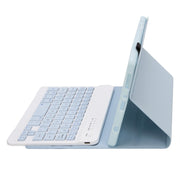 A220 Candy Color TPU Detachable Bluetooth Keyboard Leather Case with Bracket For Samsung Galaxy Tab A7 Lite 8.7 T220 / T225(White Ice Orchid)