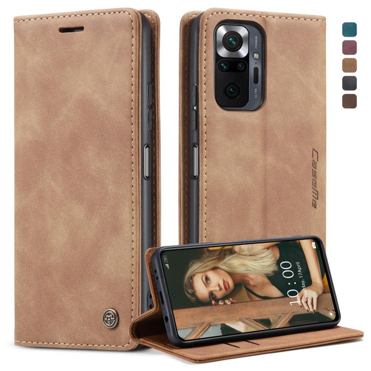 For Samsung Galaxy S22 Ultra 5G CaseMe 013 Multifunctional Leather Phone Case(Brown)