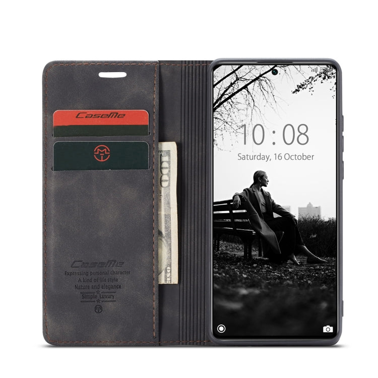 For Xiaomi Mi 11T / 11T Pro CaseMe 013 Multifunctional Leather Phone Case(Black)