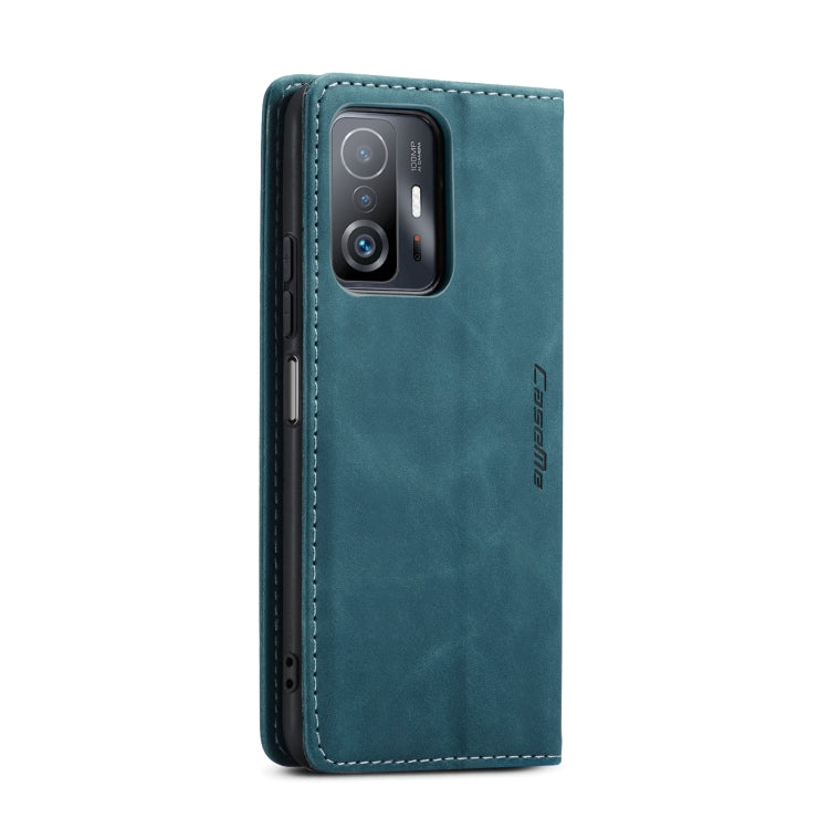 For Xiaomi Mi 11T / 11T Pro CaseMe 013 Multifunctional Leather Phone Case(Blue)