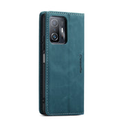 For Xiaomi Mi 11T / 11T Pro CaseMe 013 Multifunctional Leather Phone Case(Blue)