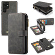 For Samsung Galaxy S22 Ultra 5G CaseMe-007 Detachable Multifunctional Leather Phone Case(Black) - free shipping - PMC Jewellery - Order now!