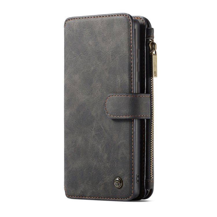 For Samsung Galaxy S22 Ultra 5G CaseMe-007 Detachable Multifunctional Leather Phone Case(Black)